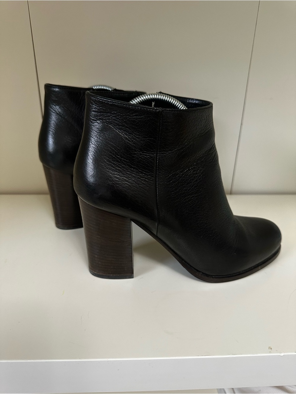 Prada Black Leather Ankle Booties - Picture 3 of 7